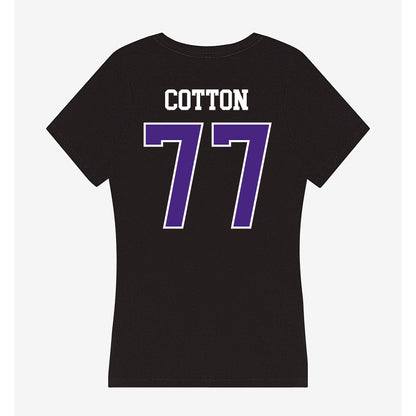 Northwestern - NCAA Football : Idrys Cotton - Classic Shersey Women's V-Neck T-Shirt-1