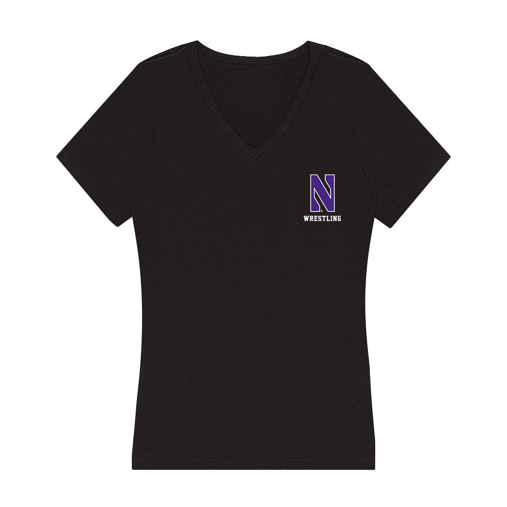 Northwestern - NCAA Wrestling : Joseph Martin - Classic Shersey Women's V-Neck T-Shirt-0