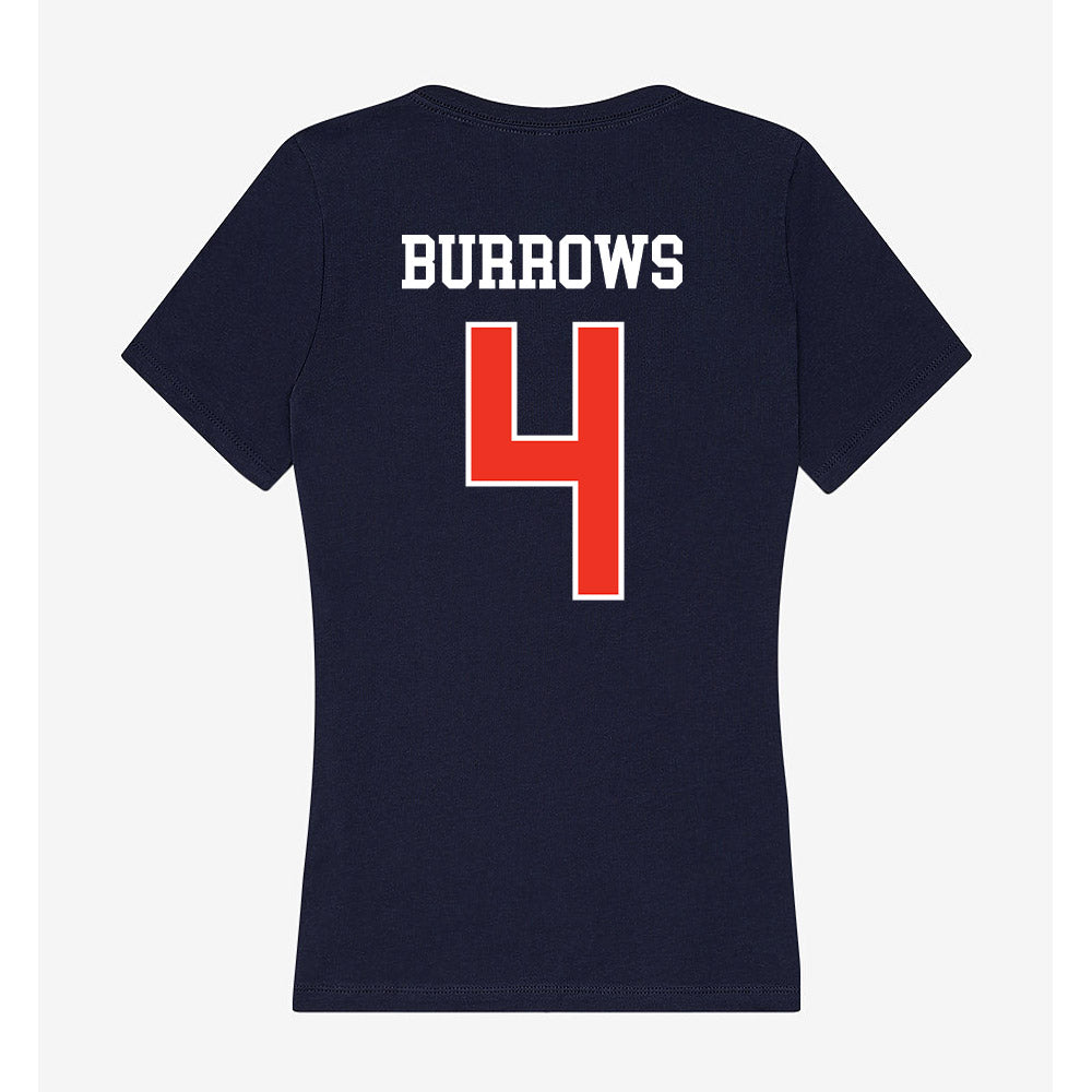 Syracuse - NCAA Women's Basketball : Sophie Burrows - Women's V-Neck T-Shirt-1