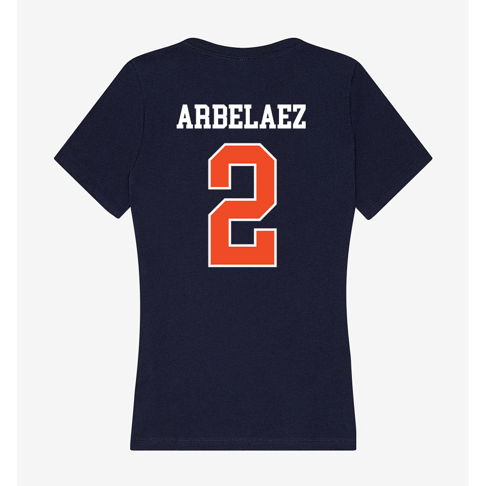 Syracuse - NCAA Women's Soccer : Julia Arbelaez - Women's V-Neck T-Shirt-1