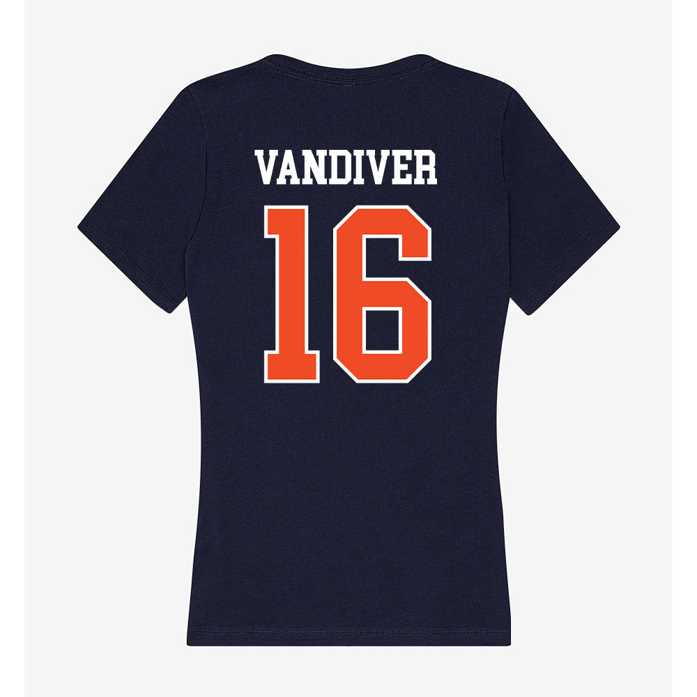 Syracuse - NCAA Women's Lacrosse : Coco Vandiver - Women's V-Neck T-Shirt-1