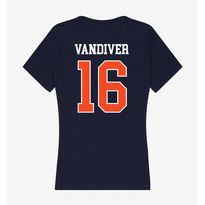 Syracuse - NCAA Women's Lacrosse : Coco Vandiver - Women's V-Neck T-Shirt-1