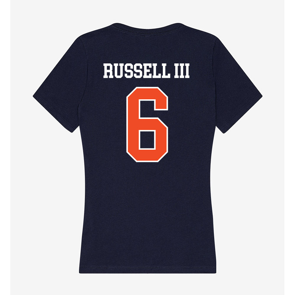 Syracuse - NCAA Men's Basketball : Calvin Russell III - Women's V-Neck T-Shirt-1
