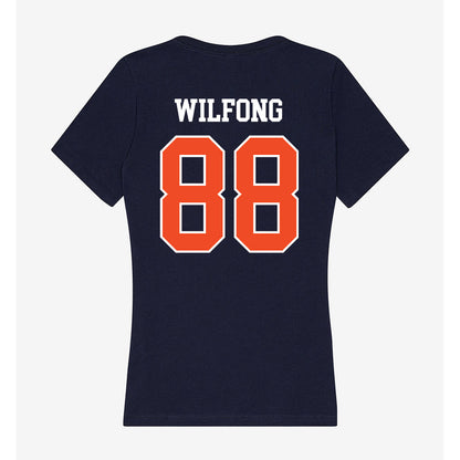 Syracuse - NCAA Football : Terrell Wilfong - Women's V-Neck T-Shirt-1