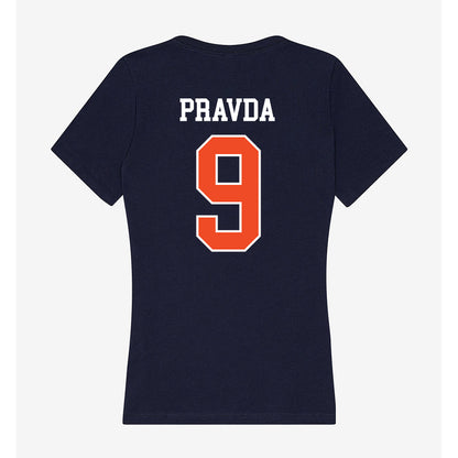 Syracuse - NCAA Women's Field Hockey : Catalina Pravda - Women's V-Neck T-Shirt-1