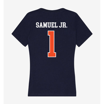 Syracuse - NCAA Football : Demetres Samuel Jr. - Women's V-Neck T-Shirt-1