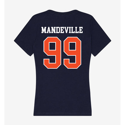 Syracuse - NCAA Women's Lacrosse : Kalena Mandeville - Women's V-Neck T-Shirt-1