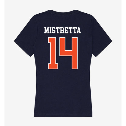 Syracuse - NCAA Women's Lacrosse : Ireland Mistretta - Women's V-Neck T-Shirt-1