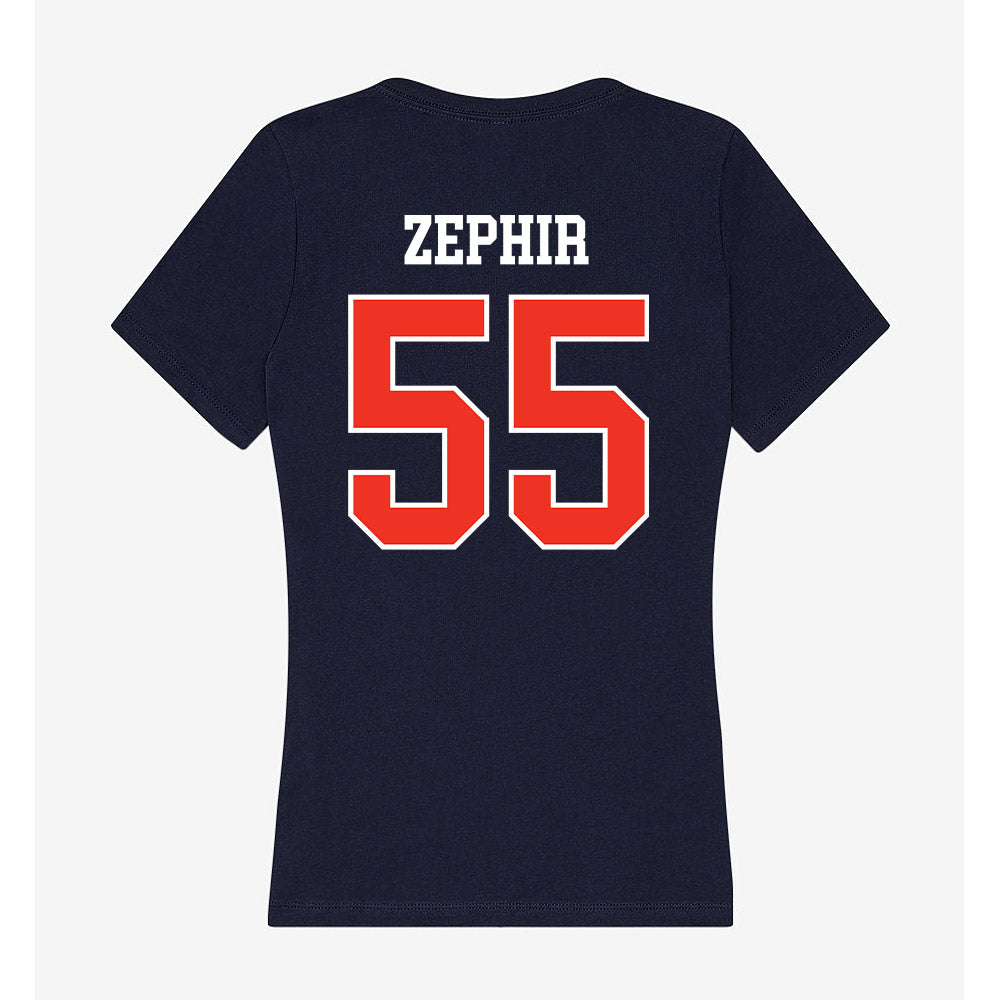 Syracuse - NCAA Men's Basketball : Bryce Zephir - Women's V-Neck T-Shirt-1