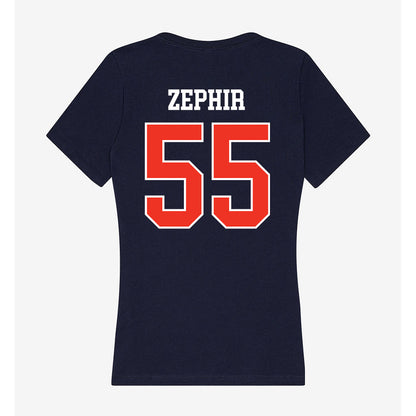 Syracuse - NCAA Men's Basketball : Bryce Zephir - Women's V-Neck T-Shirt-1