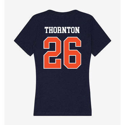 Syracuse - NCAA Women's Lacrosse : Courtney Thornton - Women's V-Neck T-Shirt-1
