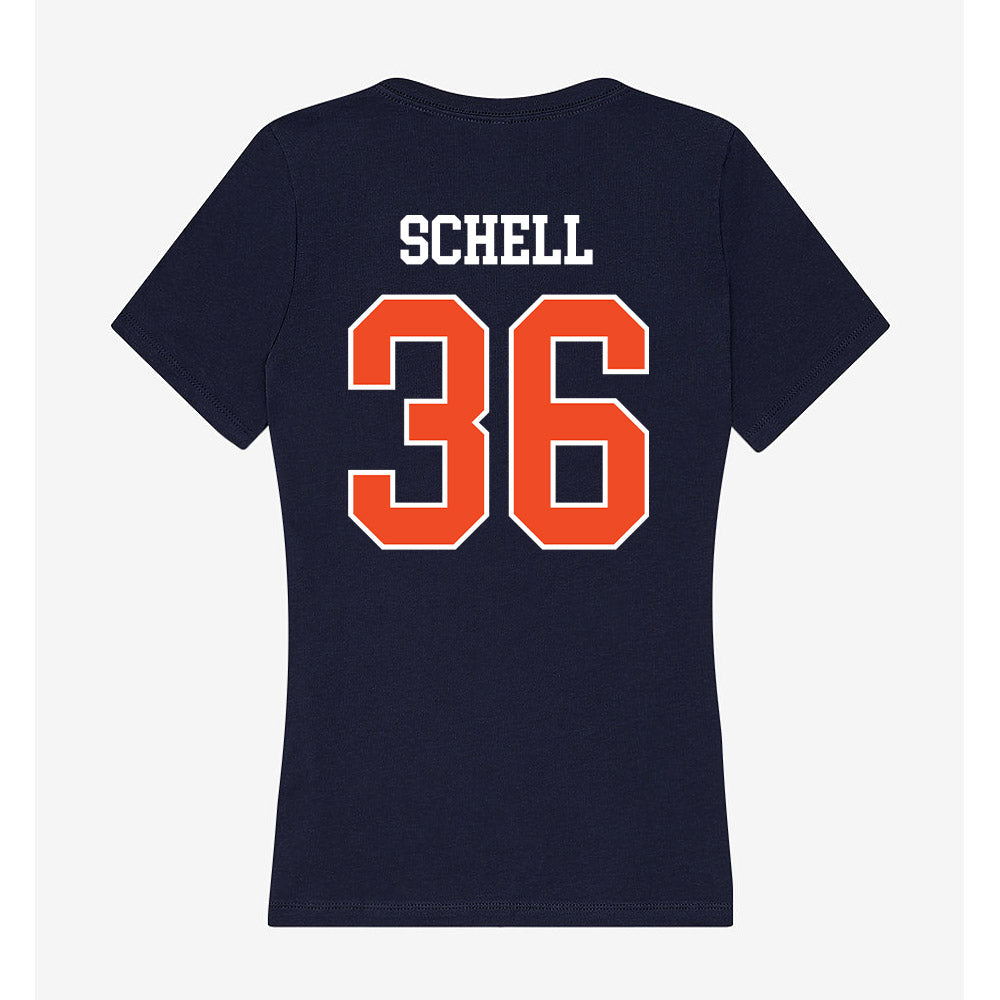 Syracuse - NCAA Men's Lacrosse : Jack Schell - Women's V-Neck T-Shirt-1