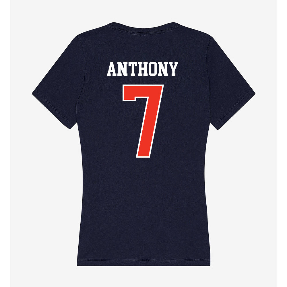 Syracuse - NCAA Men's Basketball : Kiyan Anthony - Women's V-Neck T-Shirt-1