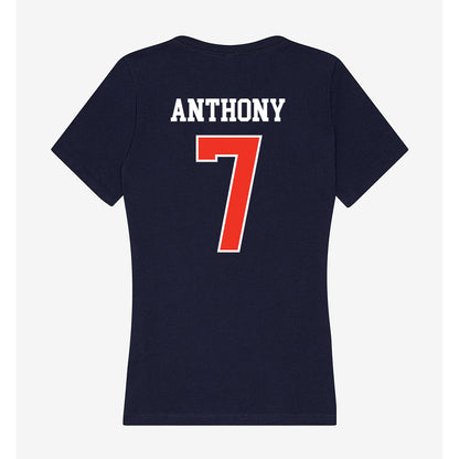 Syracuse - NCAA Men's Basketball : Kiyan Anthony - Women's V-Neck T-Shirt-1