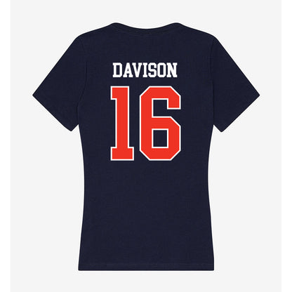Syracuse - NCAA Softball : Taylor Davison - Women's V-Neck T-Shirt-1
