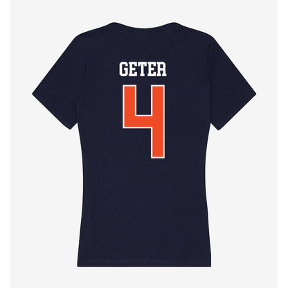 Syracuse - NCAA Football : Chase Geter - Women's V-Neck T-Shirt-1