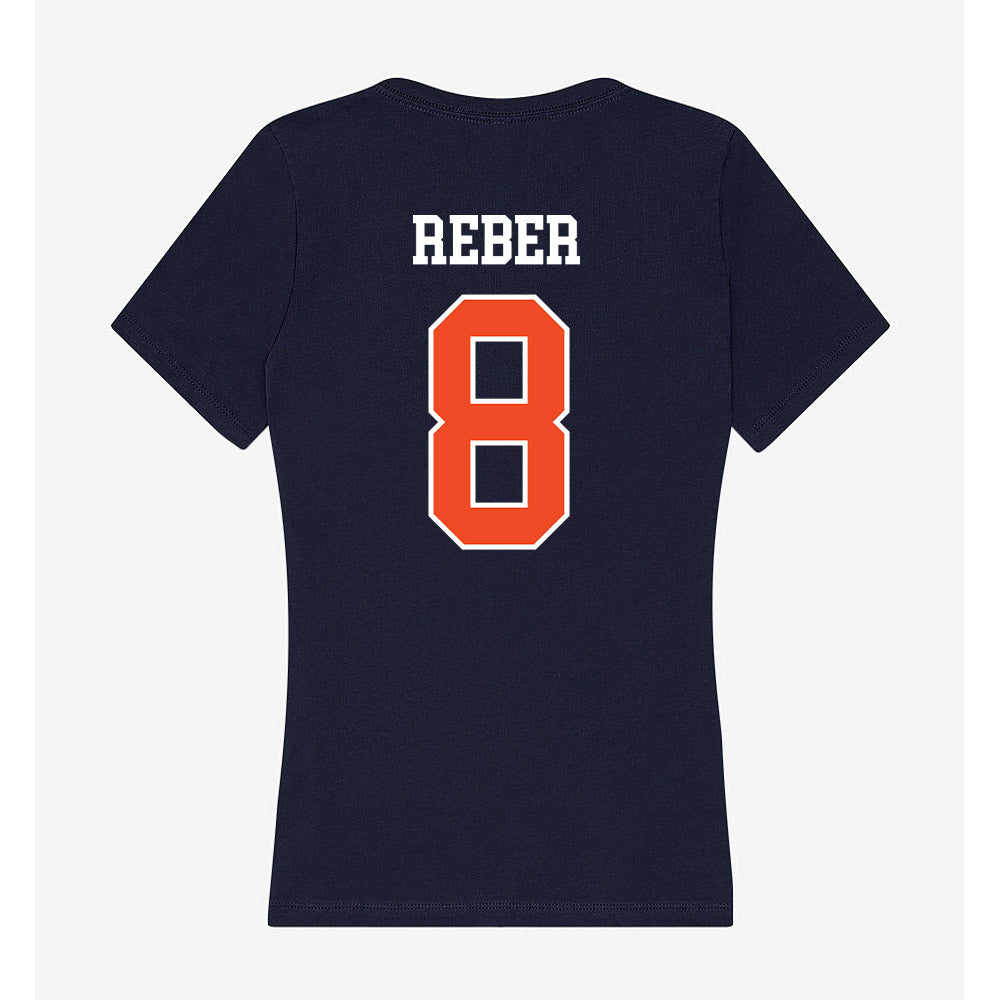 Syracuse - NCAA Women's Lacrosse : Lexi Reber - Women's V-Neck T-Shirt-1