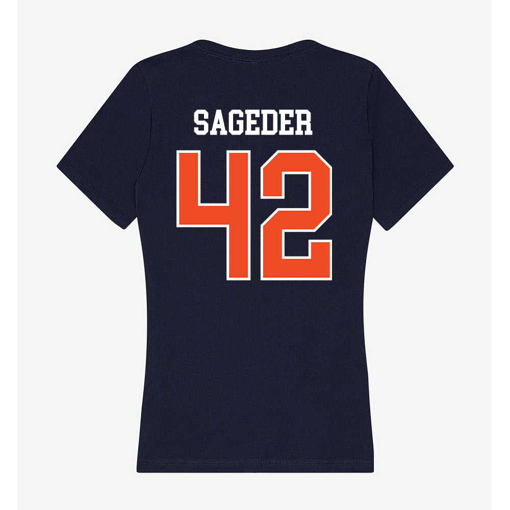 Syracuse - NCAA Men's Lacrosse : Dylan Sageder - Women's V-Neck T-Shirt-1