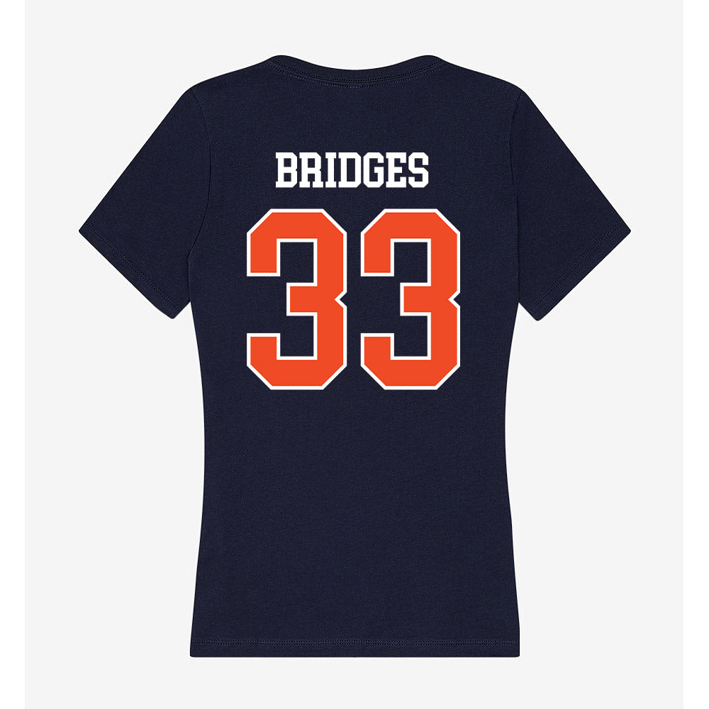 Syracuse - NCAA Women's Soccer : Bree Bridges - Women's V-Neck T-Shirt-1