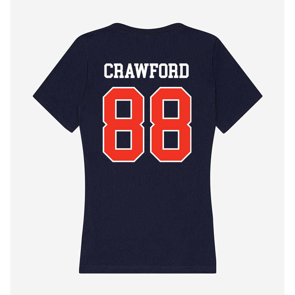 Syracuse - NCAA Football : Elijah Crawford - Women's V-Neck T-Shirt-1