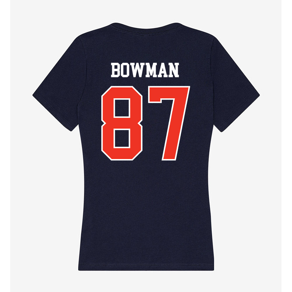 Syracuse - NCAA Football : Wyatt Bowman - Women's V-Neck T-Shirt-1