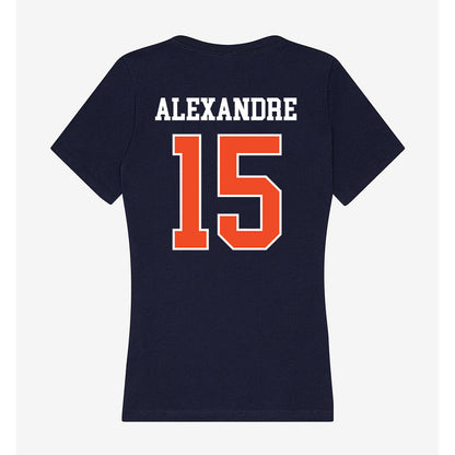 Syracuse - NCAA Men's Soccer : Guesly Alexandre - Women's V-Neck T-Shirt-1