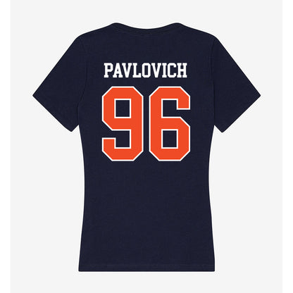 Syracuse - NCAA Football : Mateja Pavlovich - Women's V-Neck T-Shirt-1