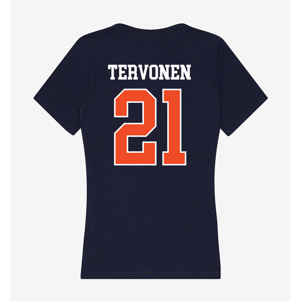 Syracuse - NCAA Women's Ice Hockey : Nea Tervonen - Women's V-Neck T-Shirt-1