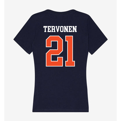 Syracuse - NCAA Women's Ice Hockey : Nea Tervonen - Women's V-Neck T-Shirt-1
