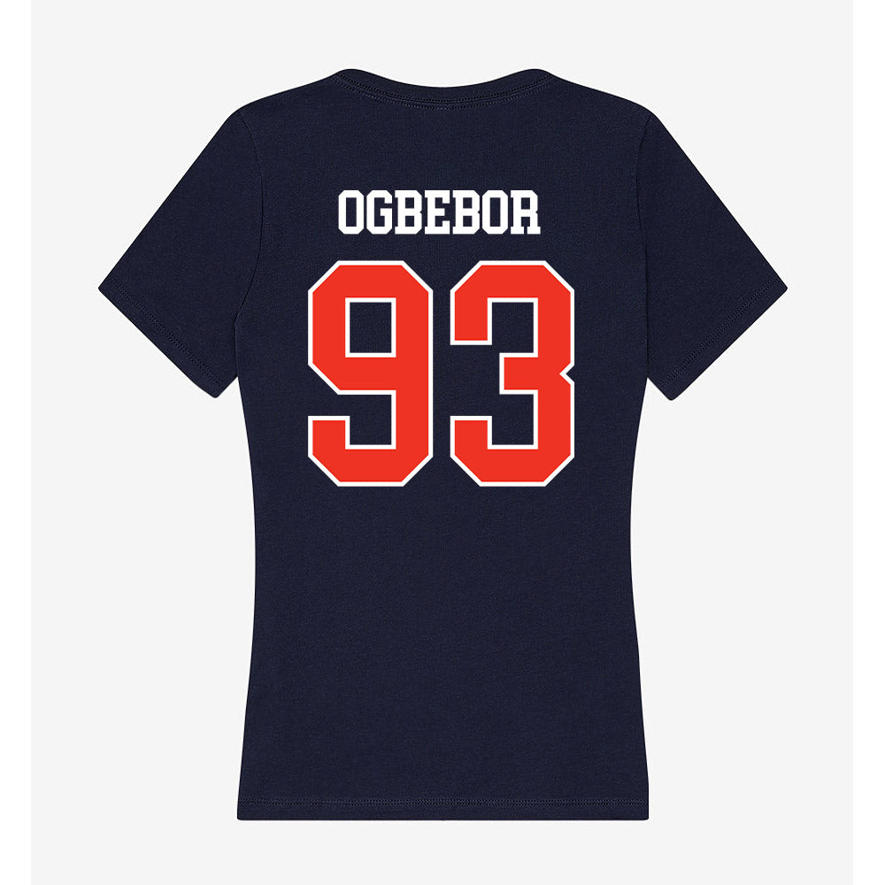 Syracuse - NCAA Football : Nissi Ogbebor - Women's V-Neck T-Shirt-1