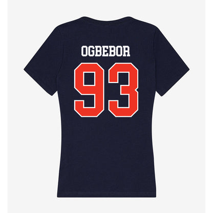 Syracuse - NCAA Football : Nissi Ogbebor - Women's V-Neck T-Shirt-1