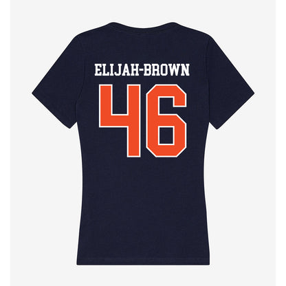 Syracuse - NCAA Men's Lacrosse : Gregory Elijah-Brown - Women's V-Neck T-Shirt-1