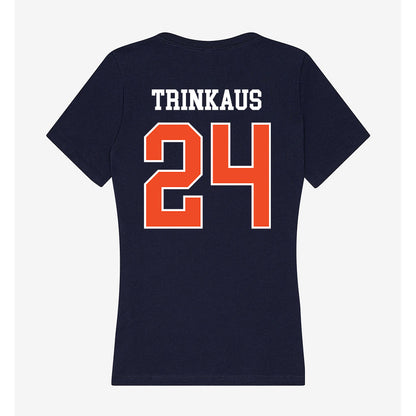 Syracuse - NCAA Women's Lacrosse : Caroline Trinkaus - Women's V-Neck T-Shirt-1