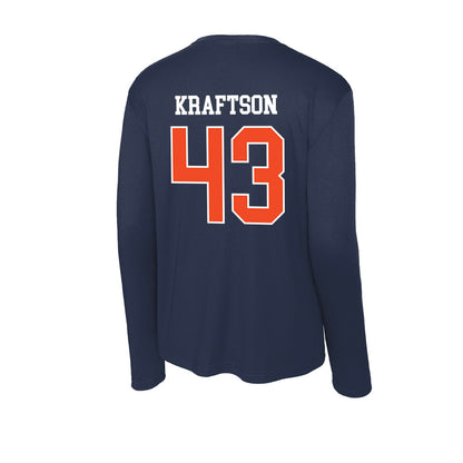 Syracuse - NCAA Men's Lacrosse : Charlie Kraftson - Activewear Long Sleeve T-Shirt-1