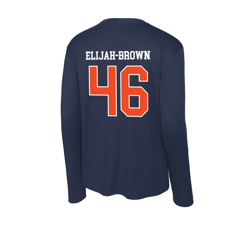 Syracuse - NCAA Men's Lacrosse : Gregory Elijah-Brown - Activewear Long Sleeve T-Shirt-1