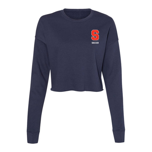 Syracuse - NCAA Men's Soccer : Dominic Bell - Women's Cropped Crew Fleece-0