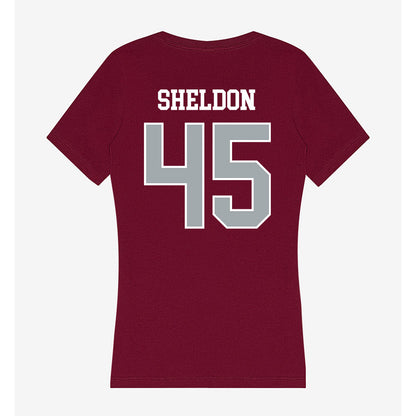 WSU - NCAA Baseball : Austin Sheldon - Women's V-Neck T-Shirt-1