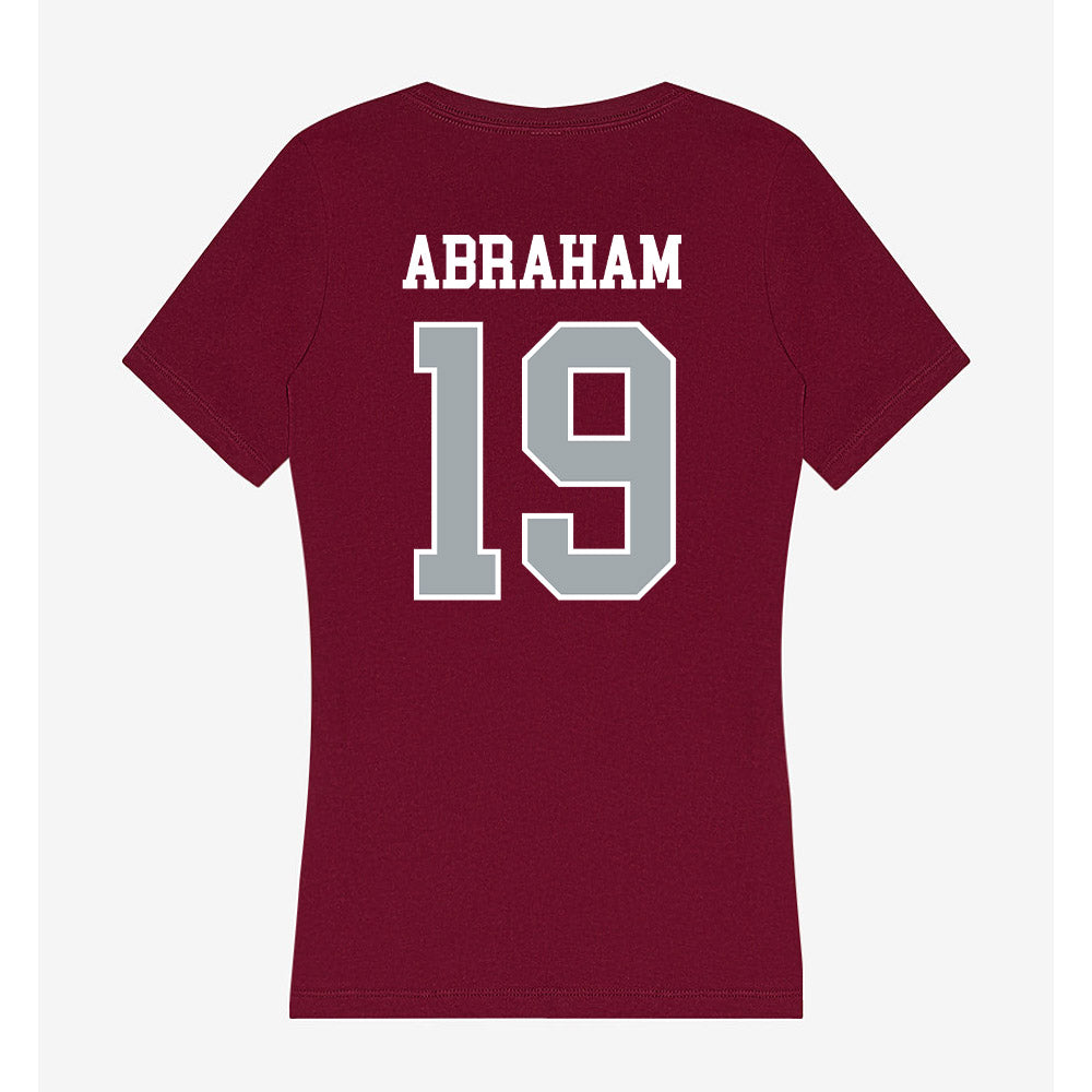 WSU - NCAA Women's Basketball : Charlotte Abraham - Women's V-Neck T-Shirt-1