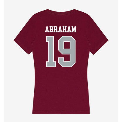 WSU - NCAA Women's Basketball : Charlotte Abraham - Women's V-Neck T-Shirt-1