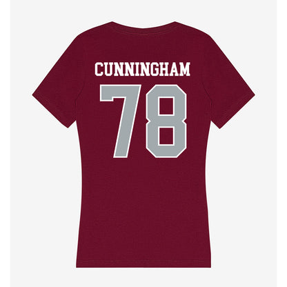WSU - NCAA Football : Jorden Cunningham - Women's V-Neck T-Shirt-1