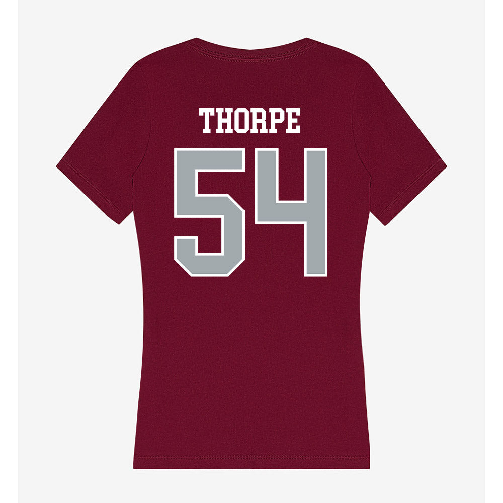WSU - NCAA Football : Xavier Thorpe - Women's V-Neck T-Shirt-1