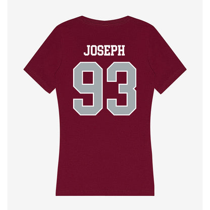 WSU - NCAA Football : JaVon Joseph - Women's V-Neck T-Shirt-1