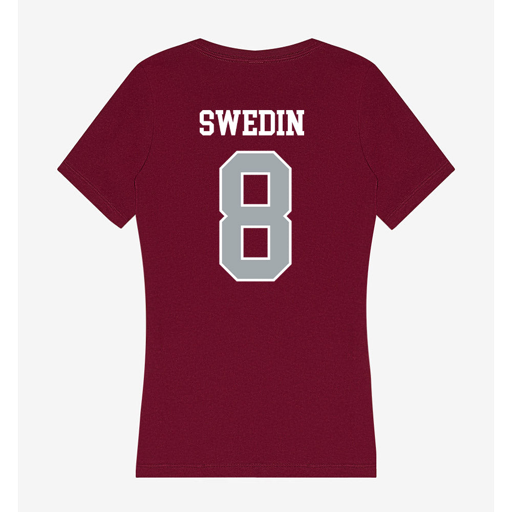 WSU - NCAA Men's Track & Field : Eric Swedin - Women's V-Neck T-Shirt-1