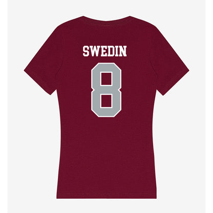 WSU - NCAA Men's Track & Field : Eric Swedin - Women's V-Neck T-Shirt-1