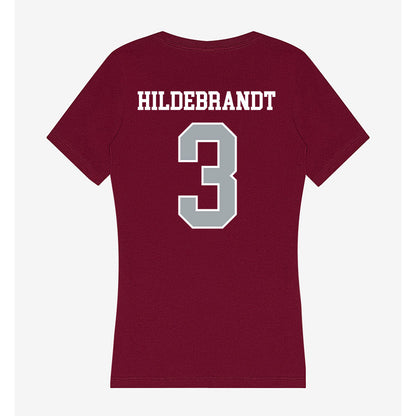 WSU - NCAA Men's Basketball : Simon Hildebrandt - Women's V-Neck T-Shirt-1