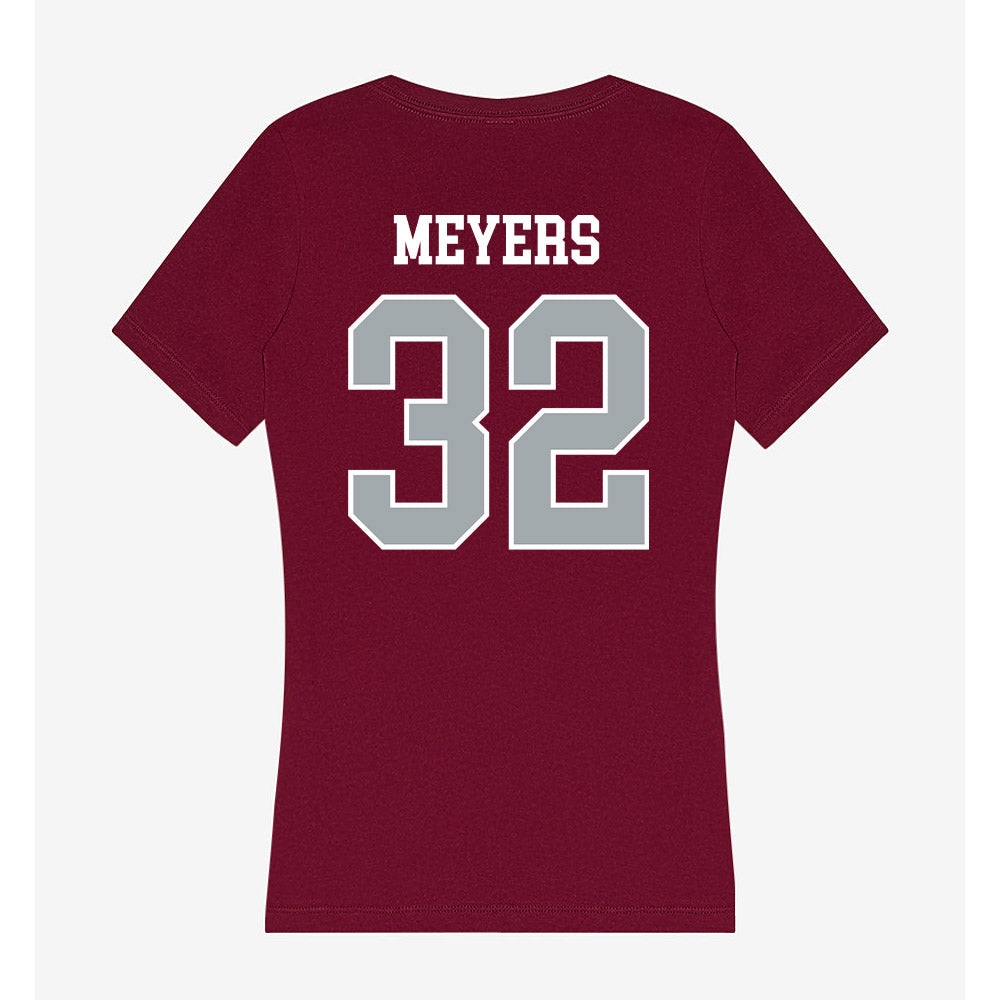 WSU - NCAA Baseball : Luke Meyers - Women's V-Neck T-Shirt-1