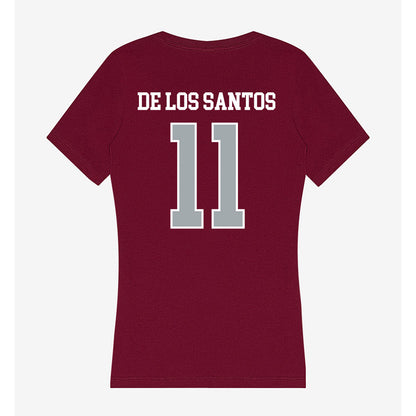 WSU - NCAA Women's Soccer : Ana De Los Santos - Women's V-Neck T-Shirt-1