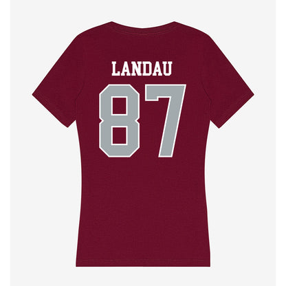 WSU - NCAA Football : Cash Landau - Women's V-Neck T-Shirt-1