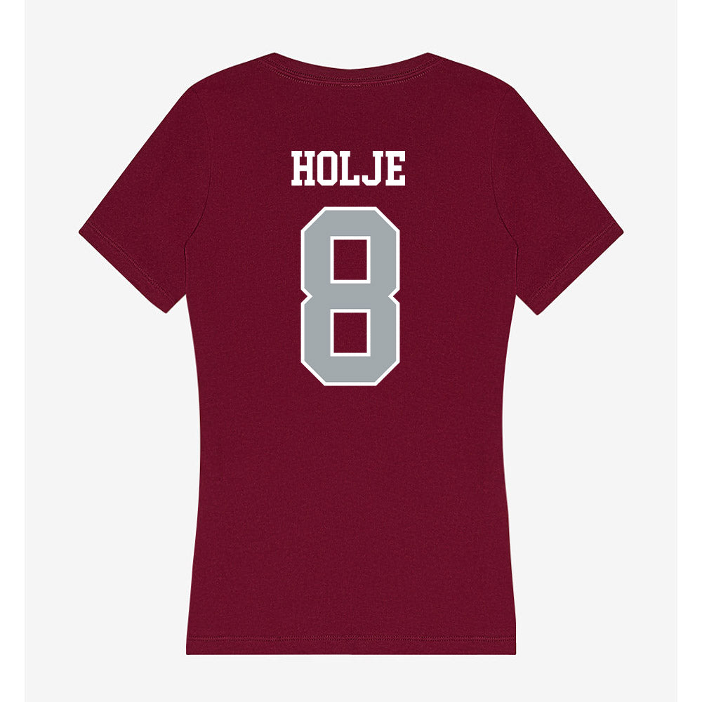WSU - NCAA Women's Soccer : Calli Holje - Women's V-Neck T-Shirt-1