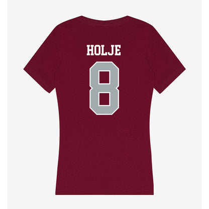 WSU - NCAA Women's Soccer : Calli Holje - Women's V-Neck T-Shirt-1